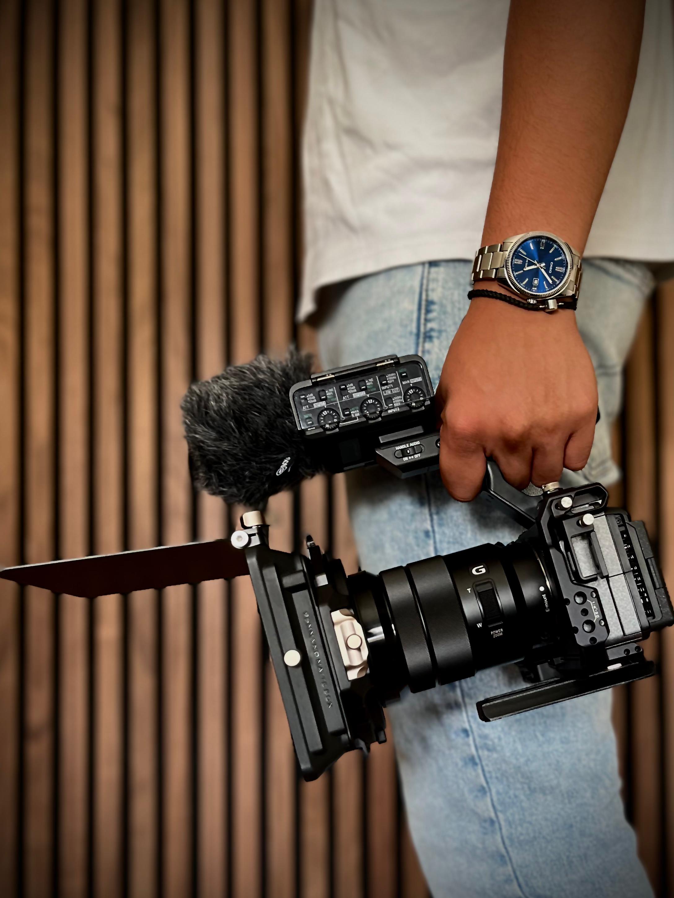 Portrait of audiovisual specialist